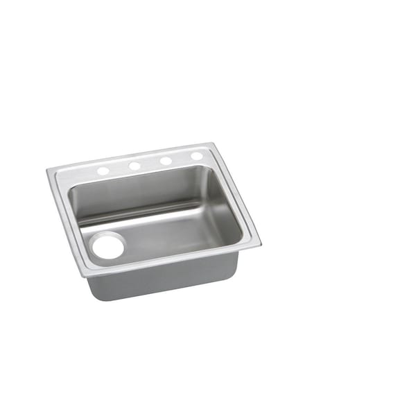 Lustertone Stainless Steel 25 X 21-1/4 X 6-1/2 Single Bowl Top Mount Ada Sink